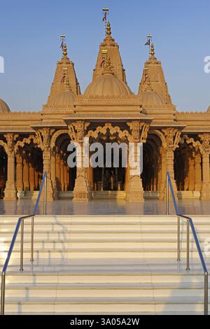 Swaminaraya-Tempel, BAPS, Bezirk Bhavnagar, Gujarat, Indien, Asien Stockfoto