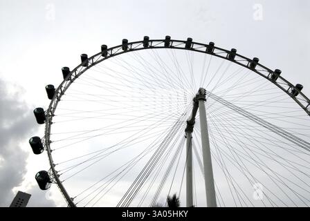 Flyer weltweit größtes Riesenrad, Singapur, Asien Stockfoto