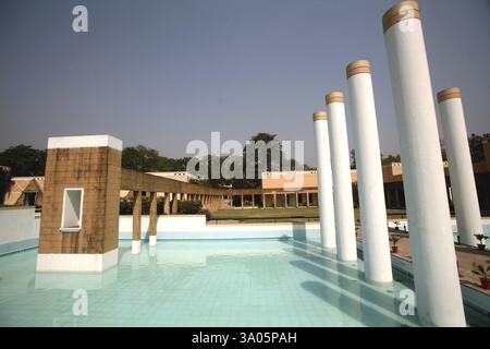 Kunstvoll gestaltetes Rusee Modi Zentrum für Exzellenz im Komplex von Tata Steel in Jamshedpur Tata Nagar, Jharkhand Stockfoto