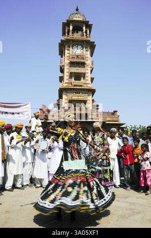 Kalbeliya Volkstänzer, Jodhpur, Rajasthan, Indien MR.#786 Stockfoto