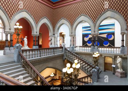 Inneneinrichtung der Pennsylvania Academy of Fine Arts (Furness-Hewitt), Philadelphia, Pennsylvania, USA Stockfoto