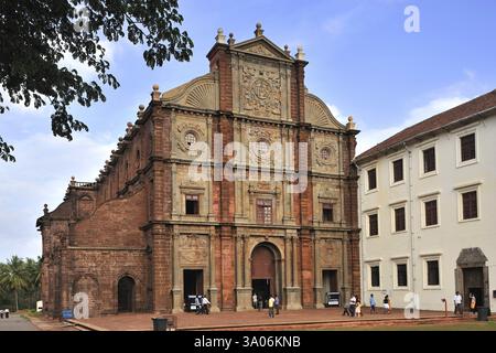 Basilika von Bom Jesus im 17. Jahrhundert Old Goa, Indien, Asien Stockfoto