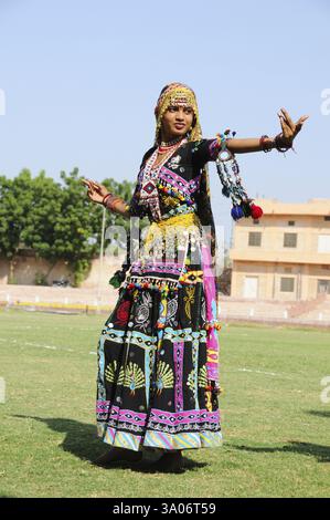 Kalbeliya Volkstänzer, Jodhpur, Rajasthan, Indien MR.#786 Stockfoto
