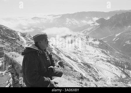 Winterlandschaft, Arunachal Pradesh, 1982, Indien NICHT MR Stockfoto
