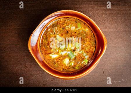Scharf-saure Suppe Stockfoto