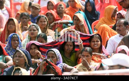 Patna, Indien. März 2025. PATNA, INDIEN - 2. MÄRZ: CPI-ML-Kameraden nahmen am 2. März 2025 an der „Badlo Bihar Mahajutan“-Kundgebung in Gandhi Maidan in Patna Teil. (Foto: Santosh Kumar/Hindustan Times/SIPA USA) Credit: SIPA USA/Alamy Live News Stockfoto