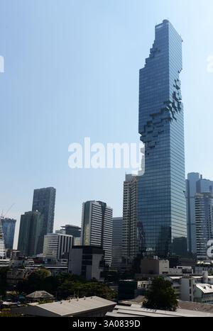 Das ultra modernen MahaNakhon Hochhaus in Bangkok, Thailand. Stockfoto