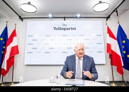 Christian Stocker, OEVP-Hauptsitz in Wien, Österreich, am 10. Januar 2025. - 20250110 PD14103 Credit: APA-PictureDesk/Alamy Live News Stockfoto