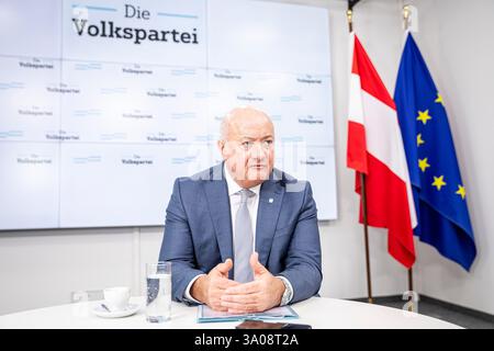 Christian Stocker, OEVP-Hauptsitz in Wien, Österreich, am 10. Januar 2025. - 20250110 PD14102 Credit: APA-PictureDesk/Alamy Live News Stockfoto