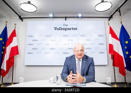 Christian Stocker, OEVP-Hauptsitz in Wien, Österreich, am 10. Januar 2025. - 20250110 PD14104 Credit: APA-PictureDesk/Alamy Live News Stockfoto