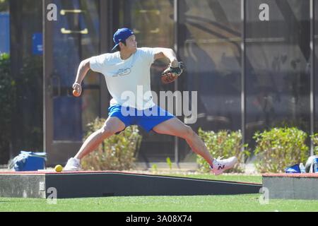 Shohei Ohtani (Dodgers), 10. Februar 2024: Los Angeles Dodgers Shohei Ohtani, die freiwillige Ausbildung auf der Camelback Ranch in Glendale, Arizona, USA. (Foto von Creative 2/AFLO) Stockfoto