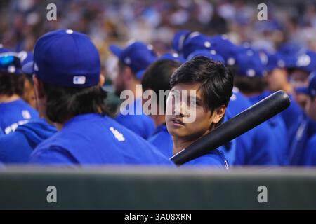 Phoenix, Arizona, USA. Februar 2025. Shohei Ohtani (Dodgers), 28. Februar 2025 - MLB: Los Angeles Dodgers Spring Training Baseball Game gegen die Camelback Ranch-Glendale in Phoenix, Arizona, USA. (Foto von Creative 2/AFLO Stockfoto