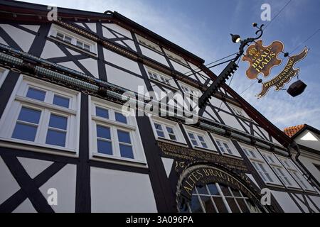 Altes Sudhaus, Fachwerkhaus in der Altstadt von Lippstadt, Nordrhein-Westfalen, Deutschland, Europa Stockfoto