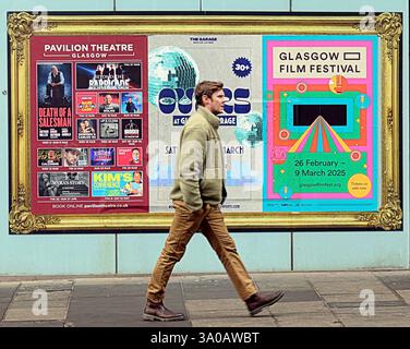 Glasgow, Schottland, Großbritannien. März 2025. Das Glasgower Filmfestival zeigt überall in der Stadt, während es in vollem Gange ist. . Credit Gerard Ferry /Alamy Live News Stockfoto