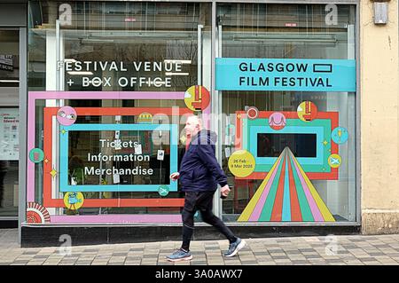 Glasgow, Schottland, Großbritannien. März 2025. Das Glasgower Filmfestival zeigt überall in der Stadt, während es in vollem Gange ist. . Credit Gerard Ferry /Alamy Live News Stockfoto