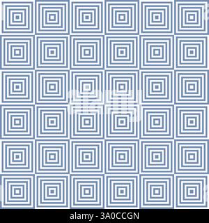 Nahtlose Vektormuster optische Illusion gestreifte Quadrate Schachfiguren op Art für Textiltapete. Vektorabbildung Stock Vektor