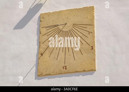 Eremitage der Mare de Déu de l'Aldea, im Ebro-Delta (Baix Ebre, Tarragona, Katalonien, Spanien) ESP: Ermita de la Mare de Déu de l'Aldea Stockfoto