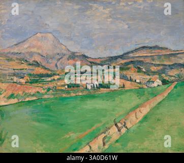 Paul Cézanne - Richtung Mont Sainte-Victoire (Vers la Montagne Sainte-Victoire) - BF300 - Barnes Foundation Stockfoto