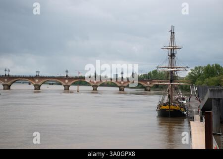 Erkunden Sie die Stadt Bordeaux, Frankreich. Stockfoto