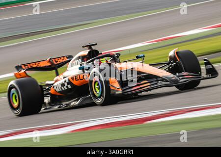 Sakhir, Bahrain. 26-28. Februar 2025. FIA F1-Weltmeisterschaft 2025. Test Vor Der Saison. Oscar Piastri, Mclaren. Stockfoto