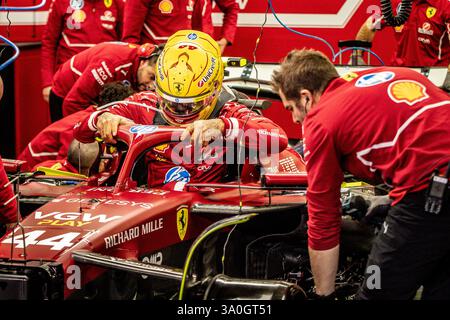 Sakhir, Bahrain. 26-28. Februar 2025. FIA F1-Weltmeisterschaft 2025. Test Vor Der Saison. Lewis Hamilton, Ferrari. Stockfoto