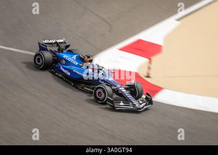 Sakhir, Bahrain. 26-28. Februar 2025. FIA F1-Weltmeisterschaft 2025. Test Vor Der Saison. Alexander Albon, Williams. Stockfoto