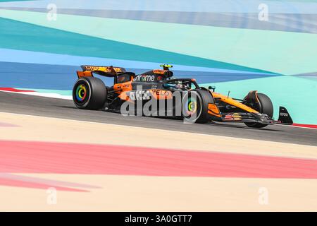 Sakhir, Bahrain. 26-28. Februar 2025. FIA F1-Weltmeisterschaft 2025. Test Vor Der Saison. Lando Norris, Mclaren. Stockfoto
