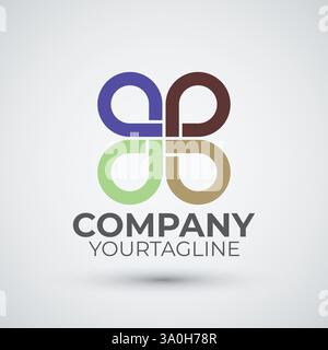 Moderne Symbolvorlage für Community-Logos Stock Vektor