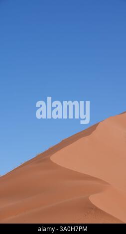 Hohe Sanddünen bei Sossusvlei Nahaufnahme Stockfoto