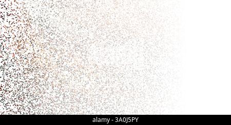 Abstrakte Schwarzweiß zufällig platzierte Spots - Hintergrunddesign mit Farbverlauf, Muster im bearbeitbaren Vektorformat Stock Vektor