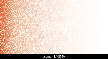 Abstraktes helles weiß, Hellrot, Braun und Orange zufällig platziertes Punktmuster - Grungy Farbverlauf Schattierungen Hintergrunddesign mit Copyspace, Textur in Stock Vektor