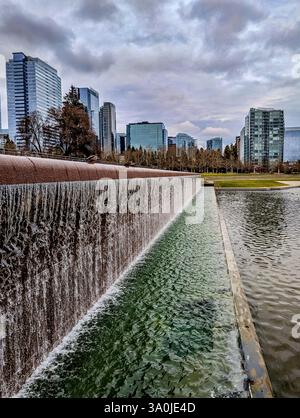 Bellevue City Park Wasserfall Stockfoto