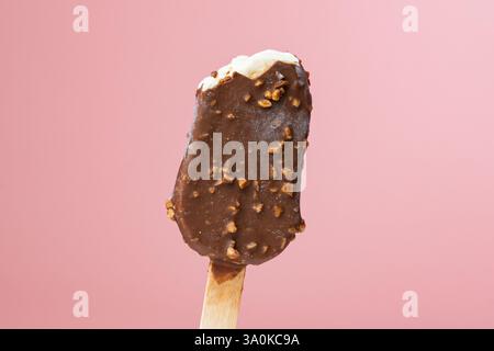 Eiskrem-Stick aus nächster Nähe Stockfoto