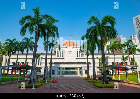 Das Parlament ist ein öffentliches Gebäude, in dem das Parlament von Singapur im Civic District im Zentrum von Core, Central Area, Singapur untergebracht ist. Stockfoto