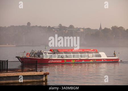 Sightseeing-Boot, Stockholm Stockfoto