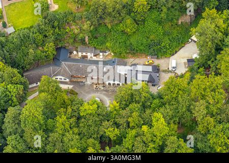 Aus der Vogelperspektive, Kaiser-Heinrich-Bad, Mineralquelle, Belecke, Warstein, Sauerland, Nordrhein-Westfalen, Deutschland Stockfoto