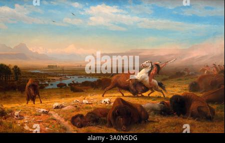 Der letzte Büffel - Albert Bierstadt, 1888 Stockfoto