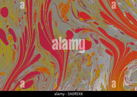 Intensive bunte Mischung aus lebendigen Farben. Abstrakte moderne Hintergrund Vorlagen Design Stockfoto