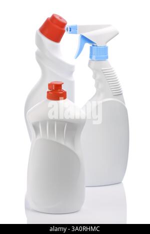 Flaschen zur Reinigung Stockfoto