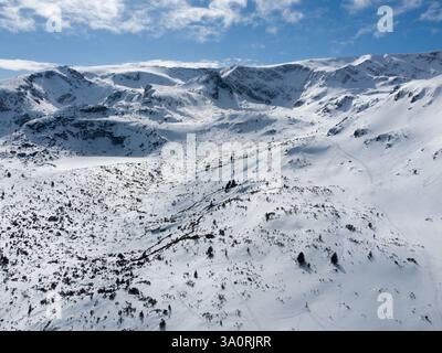 Die sieben Rila-Seen sind eine Gruppe von Gletscherseen im nordwestlichen Teil der Rila-Berge in Bulgari Stockfoto