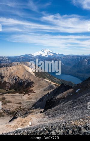 Prominenter Berg Tronador in Bariloche, Patagonien, Argentinien Stockfoto