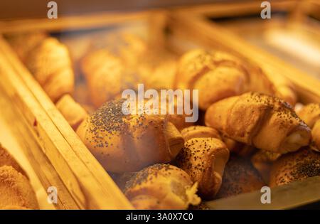 Verschiedene Kuchen in einem Geschäft Stockfoto