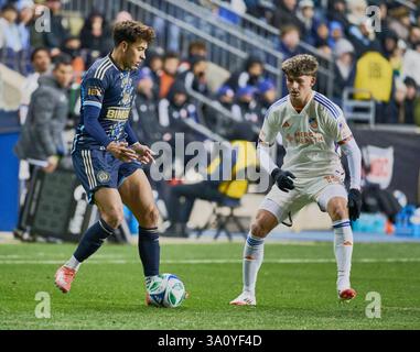 CHESTER, PA, USA - 1. MÄRZ 2025: MLS-Spiel zwischen Philadelphia Union und FC Cincinnati. ***NUR REDAKTIONELLE VERWENDUNG*** Stockfoto