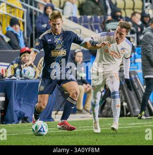 CHESTER, PA, USA - 1. MÄRZ 2025: MLS-Spiel zwischen Philadelphia Union und FC Cincinnati. ***NUR REDAKTIONELLE VERWENDUNG*** Stockfoto