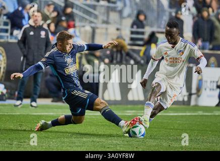CHESTER, PA, USA - 1. MÄRZ 2025: MLS-Spiel zwischen Philadelphia Union und FC Cincinnati. ***NUR REDAKTIONELLE VERWENDUNG*** Stockfoto