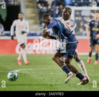 CHESTER, PA, USA - 1. MÄRZ 2025: MLS-Spiel zwischen Philadelphia Union und FC Cincinnati. ***NUR REDAKTIONELLE VERWENDUNG*** Stockfoto