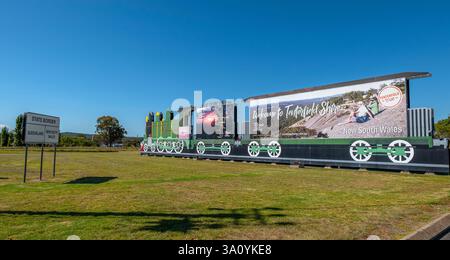Die Grenze zwischen Queensland und New South Wales Stockfoto
