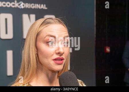 New York, Usa. März 2025. NEW YORK, NEW YORK – 5. MÄRZ: Amanda Seyfried nimmt am 5. März 2025 in New York City an der New Yorker Premiere des „Long Bright River“ des Peacock Teil. Quelle: Ron Adar/Alamy Live News Stockfoto
