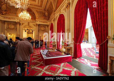 Elysée Palace alias Hôtel d'Evreux, offizielle Residenz des Präsidenten der Französischen Republik in Paris, Frankreich Stockfoto