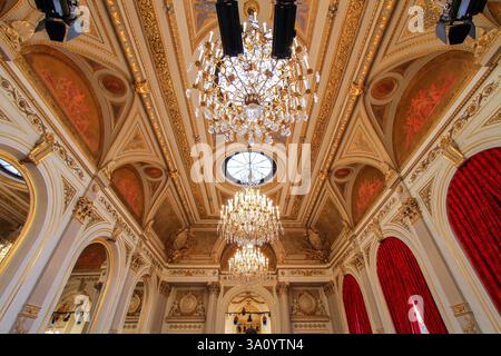 Elysée Palace alias Hôtel d'Evreux, offizielle Residenz des Präsidenten der Französischen Republik in Paris, Frankreich Stockfoto